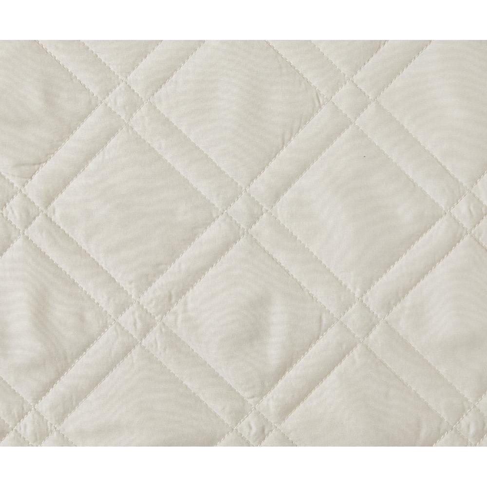 NEW Mainstays Beige King Quilted Diamond Pillow Sham set of 2 - Picture 3 of 6